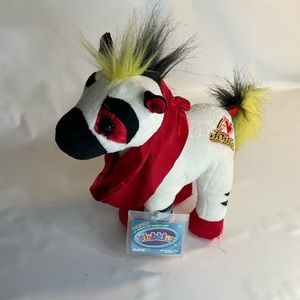 Webkinz Rockerz Zebra Plush Ganz HM5113 I Love Dance Rockers 9” Stuffed Animal